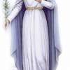 Mother of Pearl Trinity Rosary with Divine Mercy Image/Our Lady of Medjugorje medal - Image 2