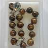 Brown Rosary Bracelet with Our Lady and Divine Mercy Medal - Image 2