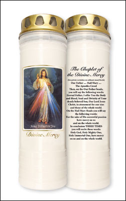 Divine Mercy Pillar Candle - 7 Day