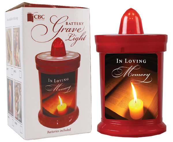 In Loving Memory Battery Grave Light