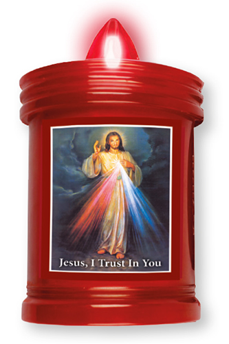 Divine Mercy Battery Grave Light